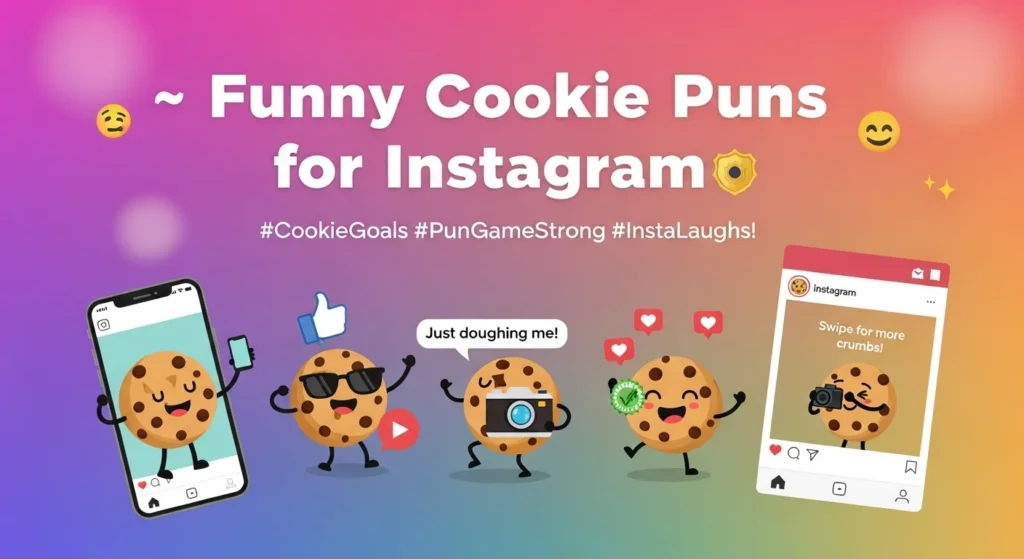 Funny Cookie Puns for Instagram