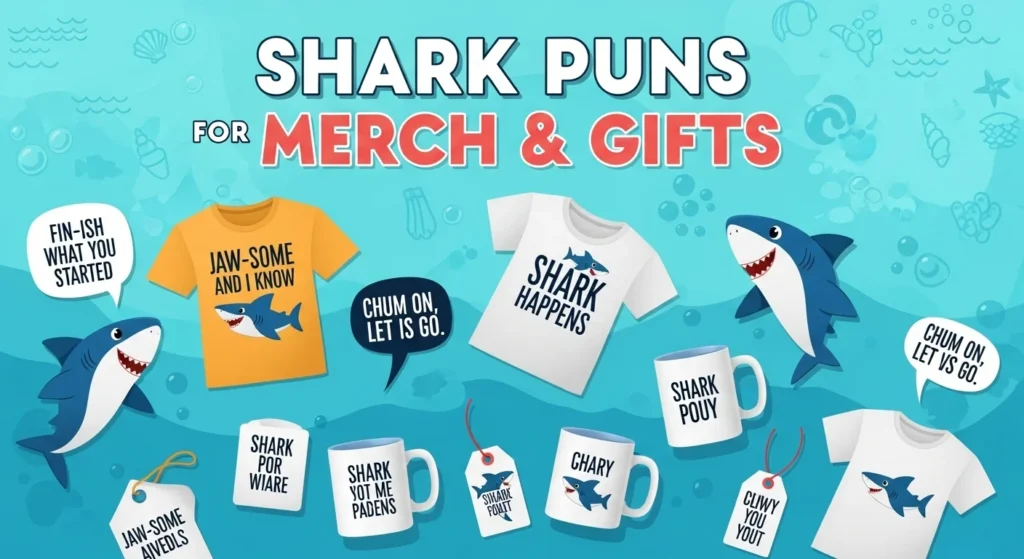 Shark Puns for Merch & Gifts