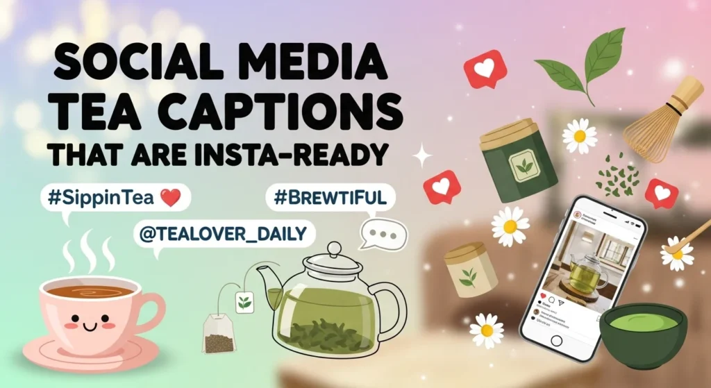 Social Media Tea Captions That Are Insta-Ready
