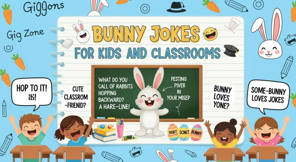 Bunny Jokes for Kids and Classrooms