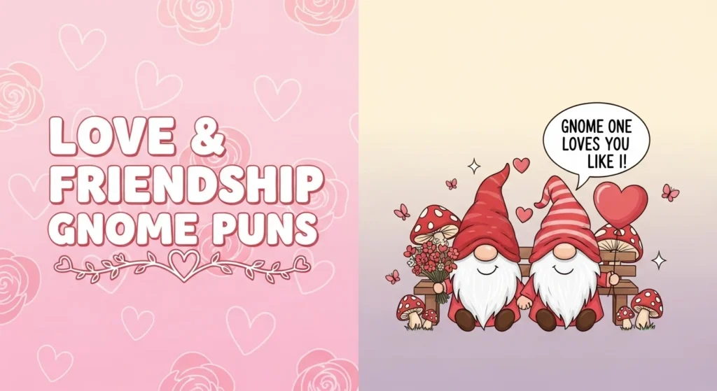 Love & Friendship Gnome Puns
