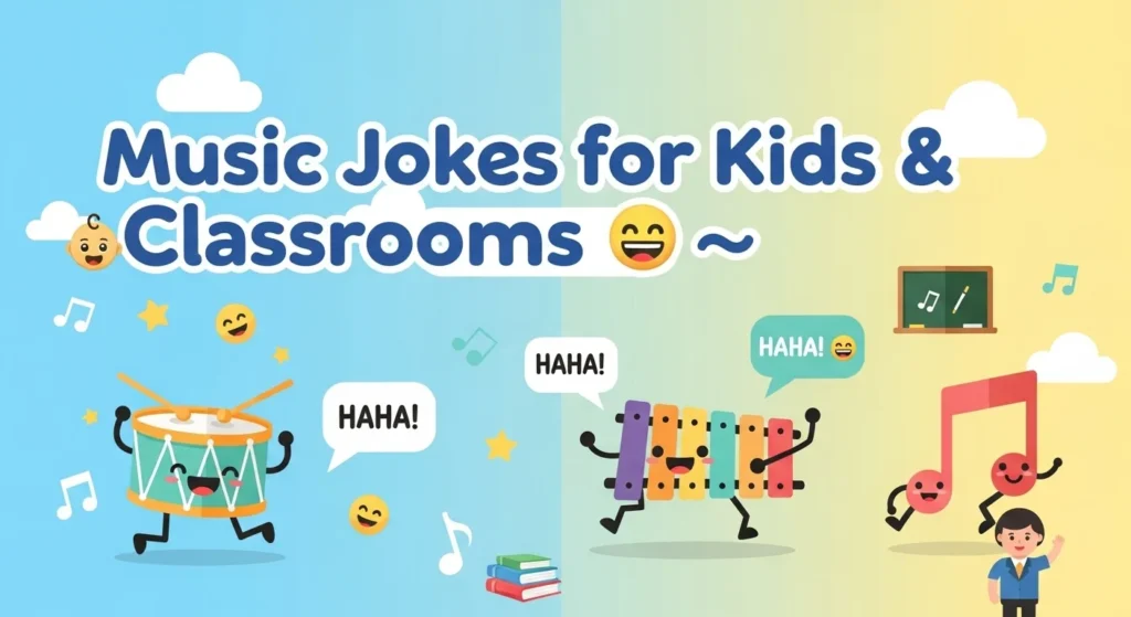 Music Jokes for Kids & Classrooms