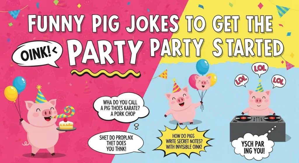 Funny Pig Jokes to Get the Party Started