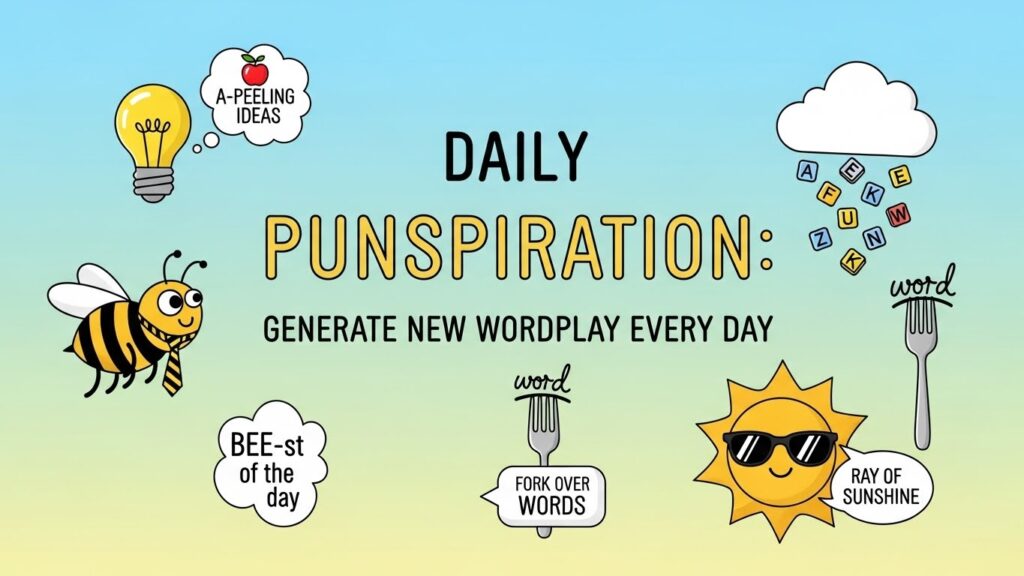 Daily Punspiration: Generate New Wordplay Every Day