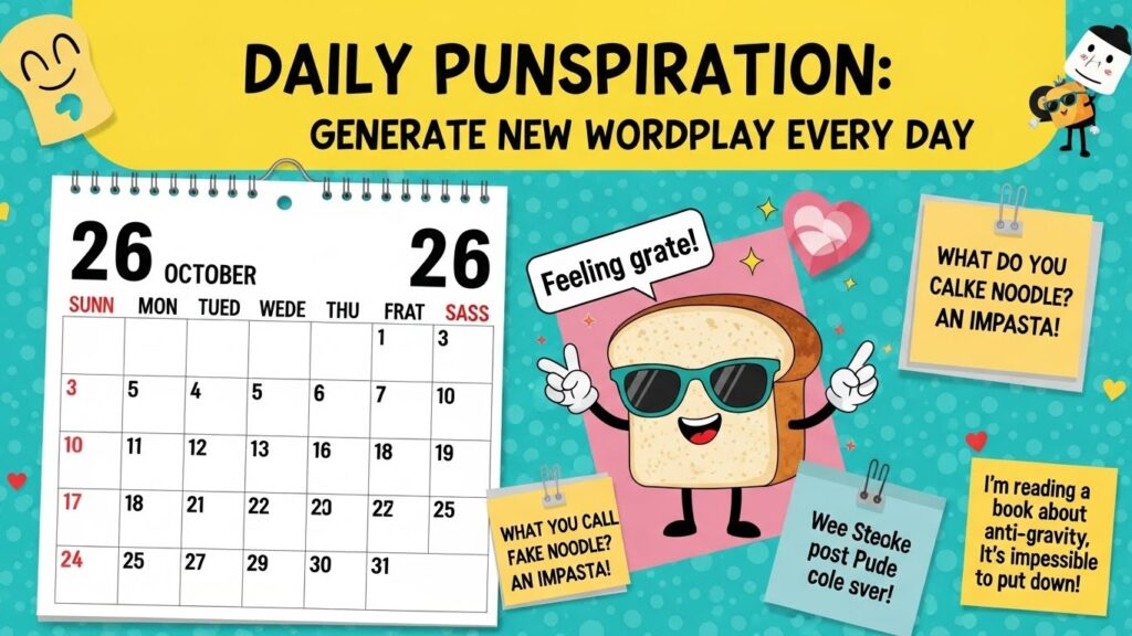 Daily Punspiration: Generate New Wordplay Every Day
