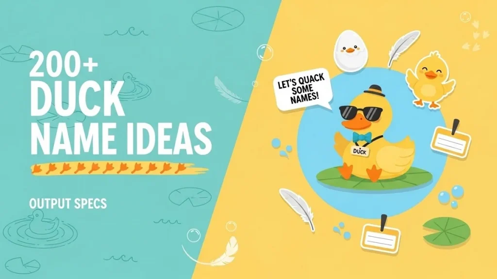 Duck Name Ideas